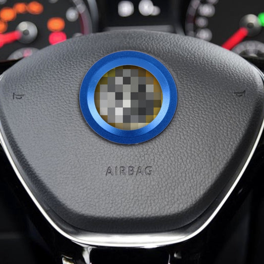 Car Aluminum Steering Wheel Decoration Ring For Cadillac(Blue) by buy2fix