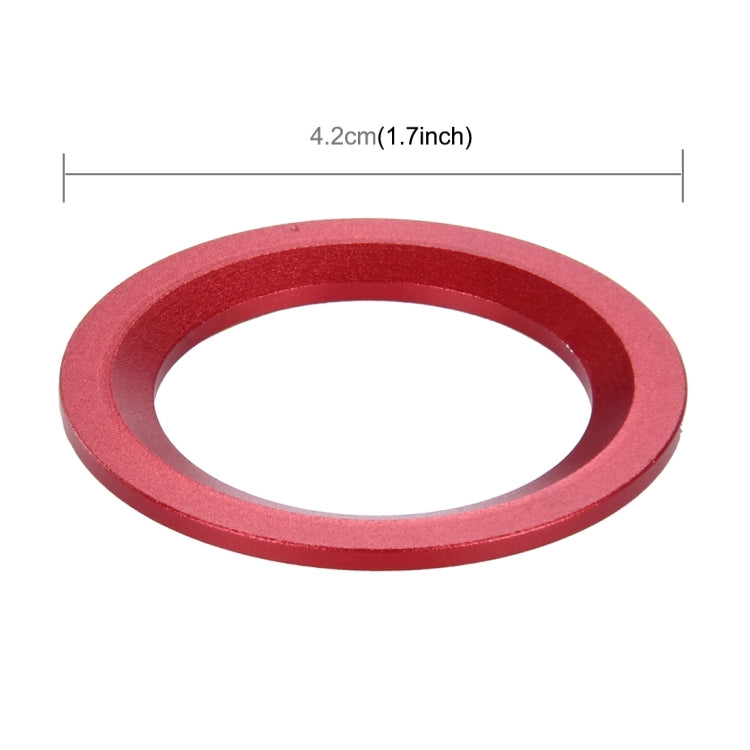 Car Aluminum Steering Wheel Decoration Ring For Cadillac(Red) by buy2fix