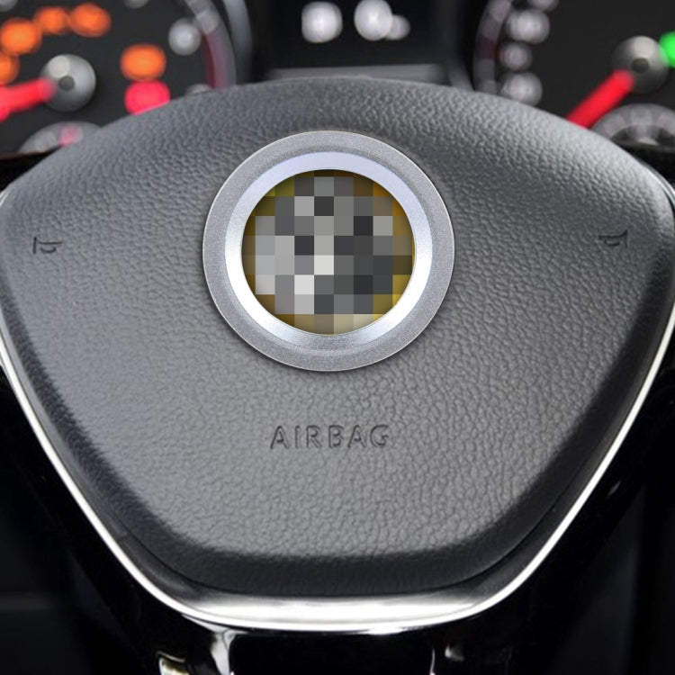 Car Aluminum Steering Wheel Decoration Ring For Cadillac(Silver) by buy2fix