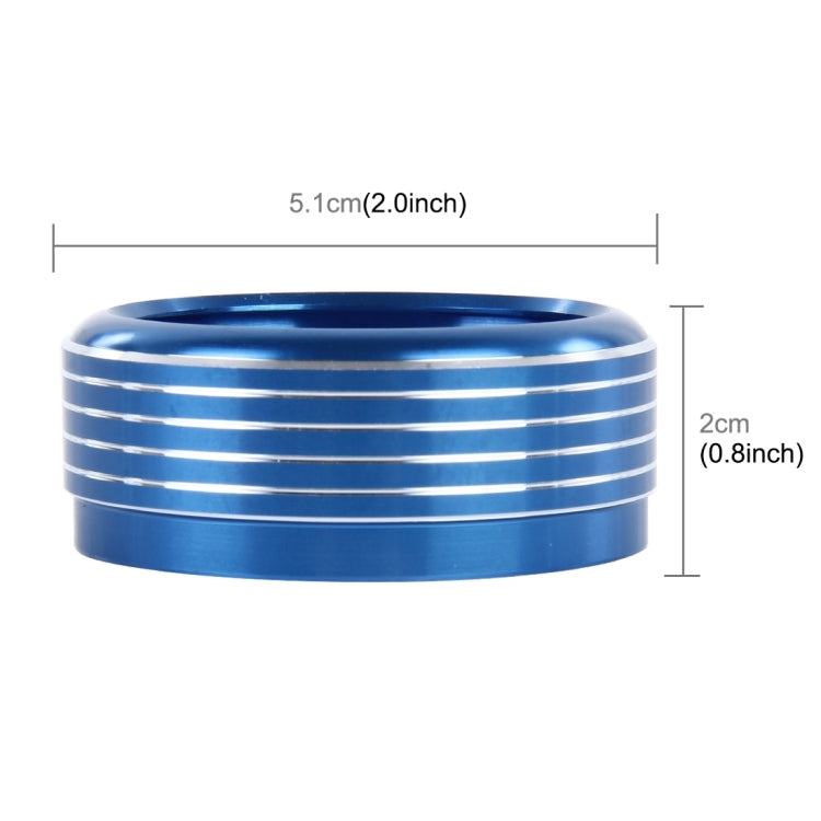 3 PCS Car Aluminum Air Conditioner Knob Case For Subaru(Blue) by buy2fix