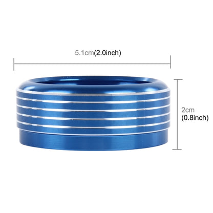 3 PCS Car Aluminum Air Conditioner Knob Case For Subaru(Blue) by buy2fix