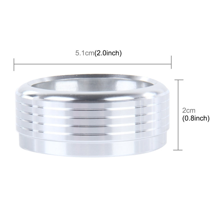 3 PCS Car Aluminum Air Conditioner Knob Case For Subaru(Silver) by buy2fix