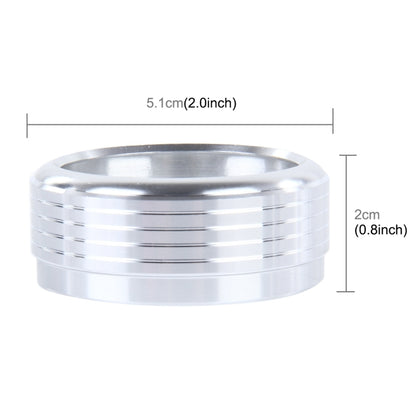 3 PCS Car Aluminum Air Conditioner Knob Case For Subaru(Silver) by buy2fix