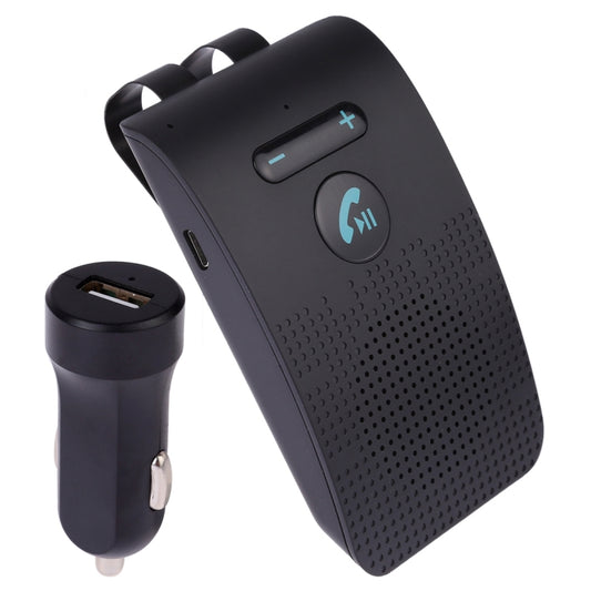 SP09 Multipoint Wireless Bluetooth V4.2 Handsfree Car Kit Speaker Speakerphone, Support Voice Readout & Vibration Sensor - Loudspeaker by buy2fix | Online Shopping UK | buy2fix