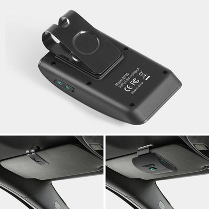 SP09 Multipoint Wireless Bluetooth V4.2 Handsfree Car Kit Speaker Speakerphone, Support Voice Readout & Vibration Sensor - Loudspeaker by buy2fix | Online Shopping UK | buy2fix