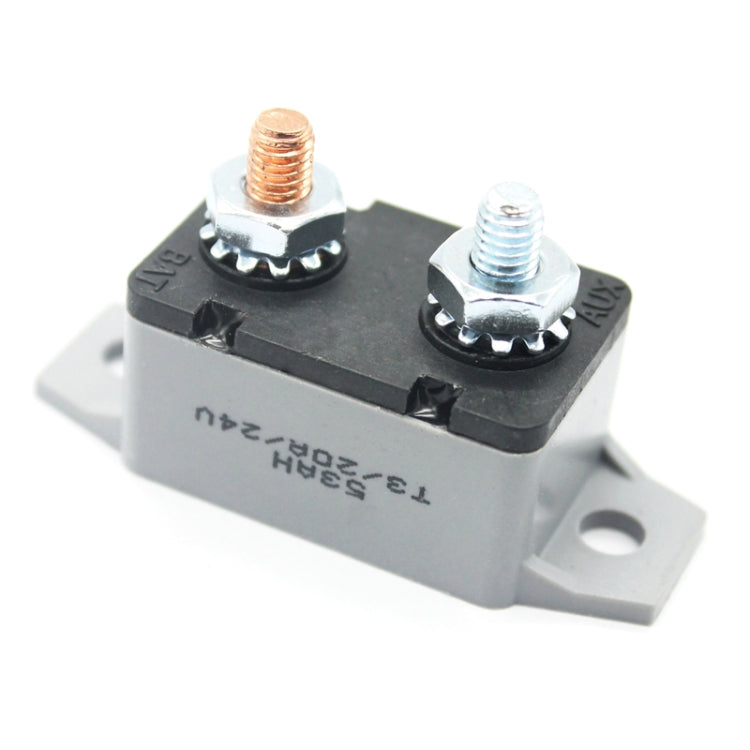 F3088-50A 50A Manual Reset Circuit Breaker Double Short Legs with Bolt 12/24V - Fuse by buy2fix | Online Shopping UK | buy2fix