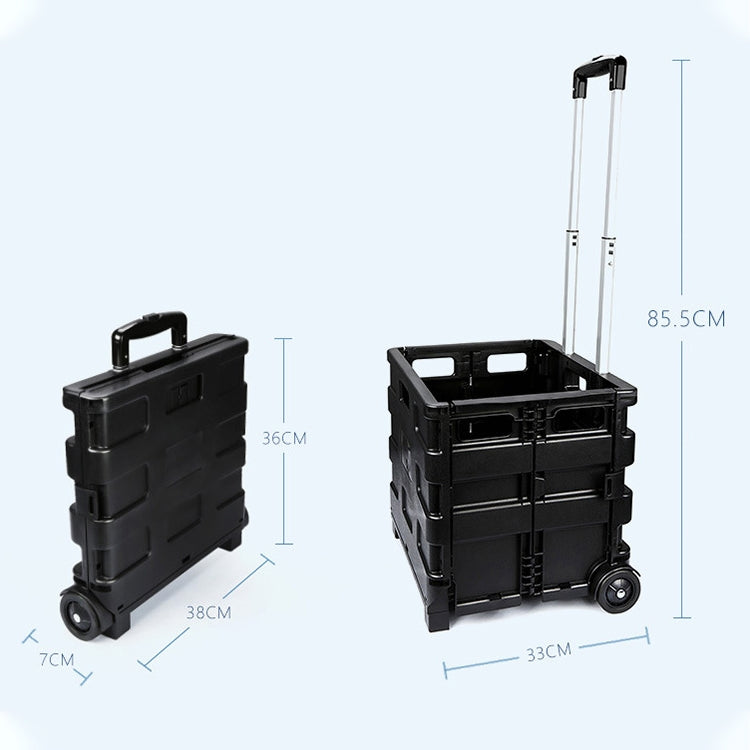 Multi-functional Folding Car Storage Reserve Box Pull-rod Box by buy2fix