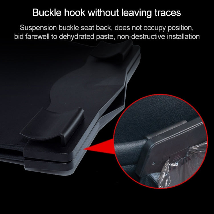 Car Multifunctional LED Design Hanging Folding Garbage Bin Storage Box (Black) by buy2fix