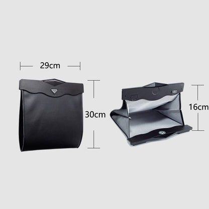 Car Multifunctional LED Design Hanging Folding Garbage Bin Storage Box (Red) by buy2fix