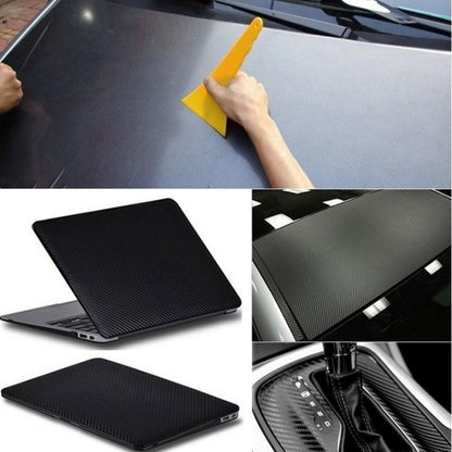 Car Decorative 3D Carbon Fiber PVC Sticker, Size: 152cm x 50cm(Black) by buy2fix
