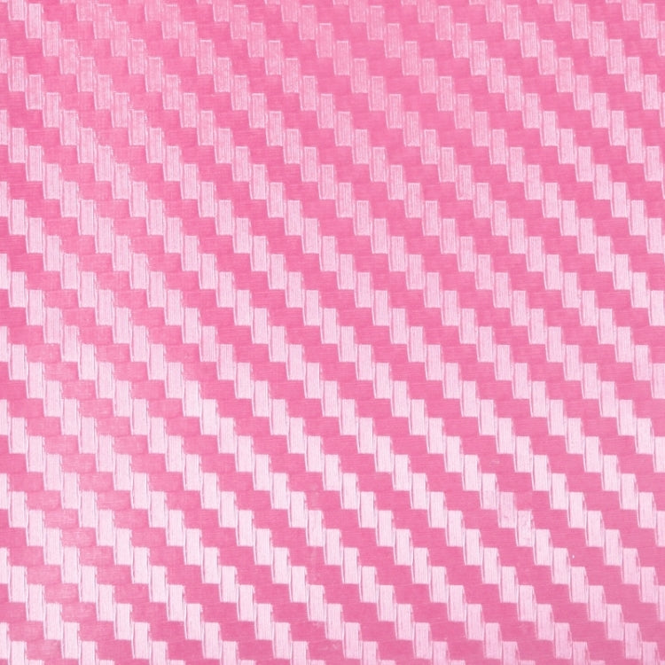 Car Decorative 3D Carbon Fiber PVC Sticker, Size: 152cm x 50cm(Pink) by buy2fix