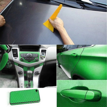 Car Decorative 3D Carbon Fiber PVC Sticker, Size: 152cm x 50cm(Green) by buy2fix