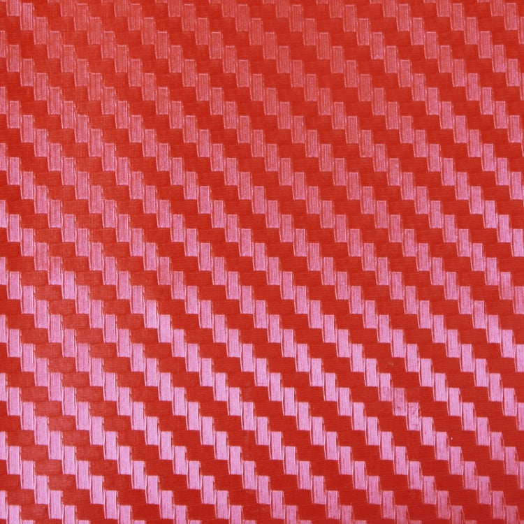 Car Decorative 3D Carbon Fiber PVC Sticker, Size: 152cm x 50cm(Red) by buy2fix