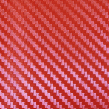 Car Decorative 3D Carbon Fiber PVC Sticker, Size: 152cm x 50cm(Red) by buy2fix