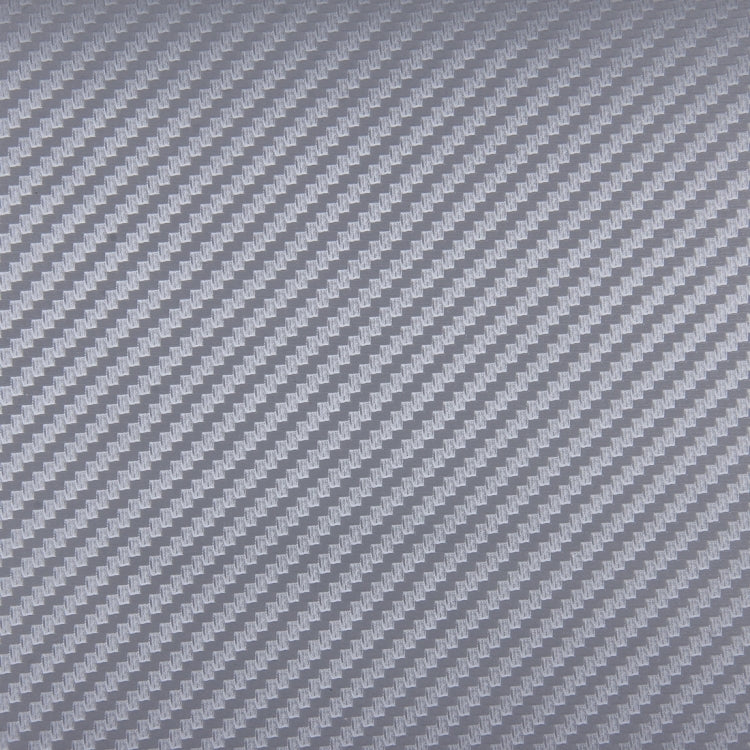 Car Decorative 3D Carbon Fiber PVC Sticker, Size: 152cm x 50cm (Light Grey) by buy2fix