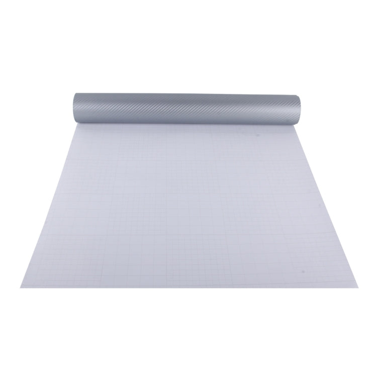 Car Decorative 3D Carbon Fiber PVC Sticker, Size: 152cm x 50cm (Light Grey) by buy2fix