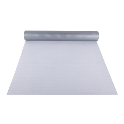 Car Decorative 3D Carbon Fiber PVC Sticker, Size: 152cm x 50cm (Light Grey) by buy2fix