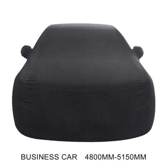 Anti-Dust Anti-UV Heat-insulating Elastic Force Cotton Car Cover for Business Car, Size: 4.8m~5.15m (Black) by buy2fix