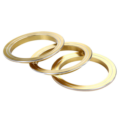 3 PCS Car Aluminum Air Conditioner Knob Case For ATENZA(Gold) by buy2fix