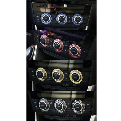 3 PCS Car Aluminum Air Conditioner Knob Case For ATENZA(Red) by buy2fix