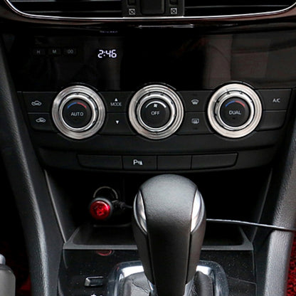 3 PCS Car Aluminum Air Conditioner Knob Case For ATENZA(Silver) by buy2fix