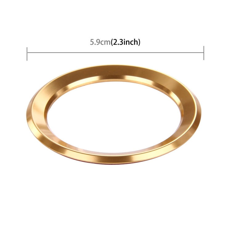 Car Aluminum Steering Wheel Decoration Ring For BMW(Gold) by buy2fix