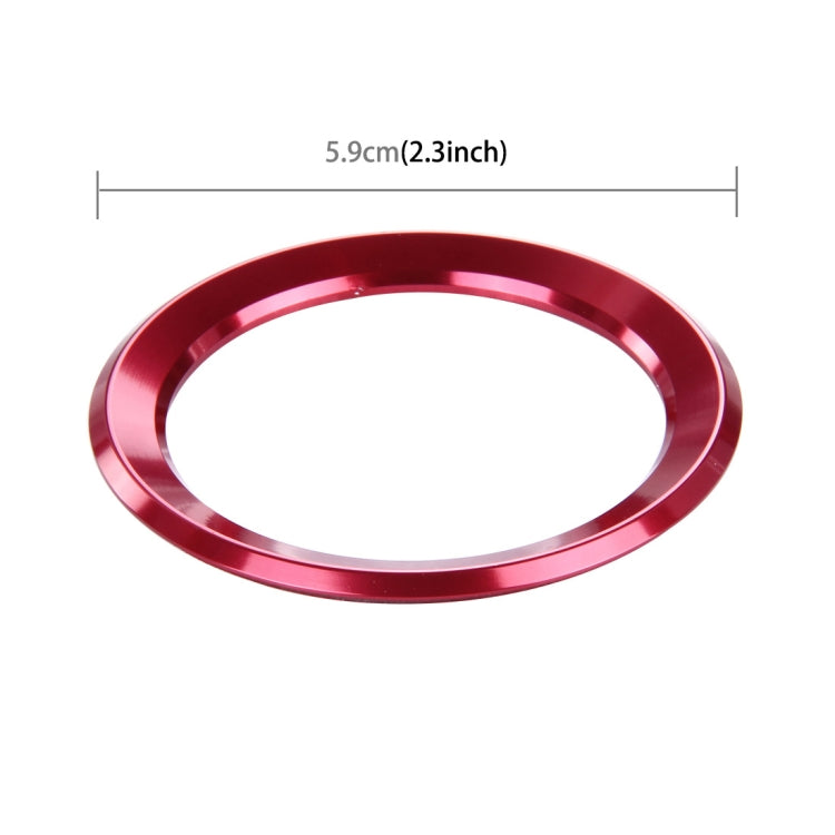 Car Aluminum Steering Wheel Decoration Ring For BMW(Red) by buy2fix