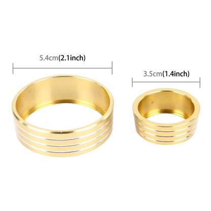 3 PCS Car Aluminum Air Conditioner Knob Case For Honda(Gold) by buy2fix