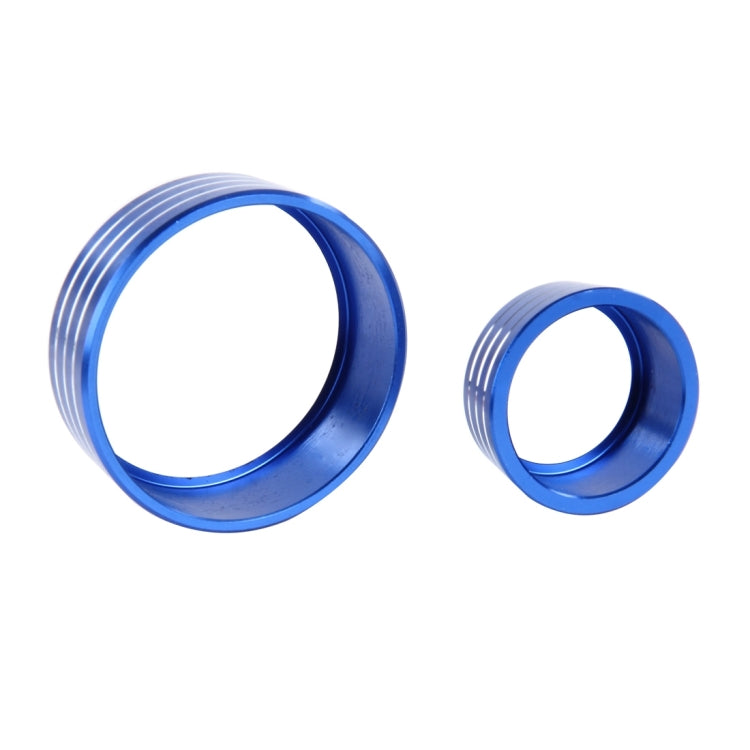 3 PCS Car Aluminum Air Conditioner Knob Case For Honda(Blue) by buy2fix