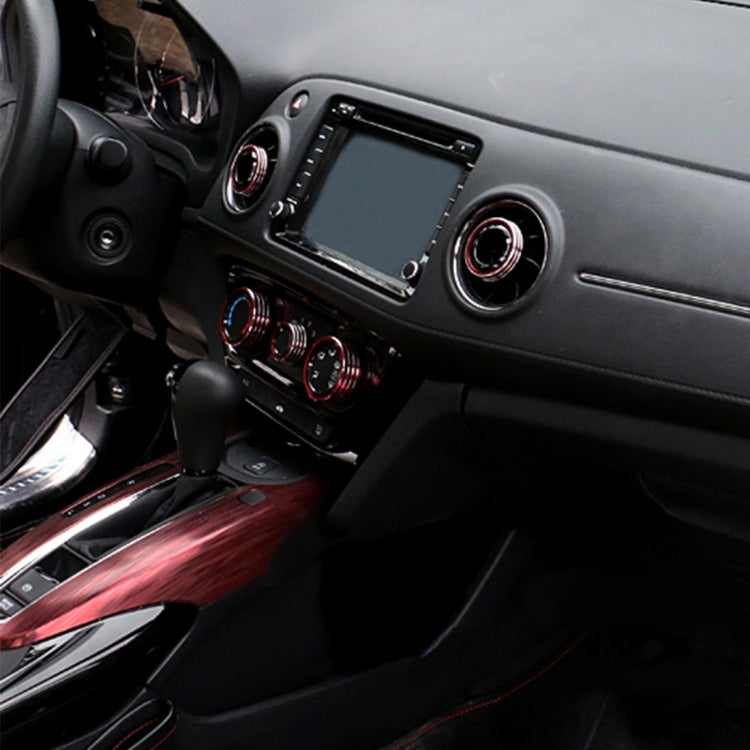 3 PCS Car Aluminum Air Conditioner Knob Case For Honda(Red) by buy2fix