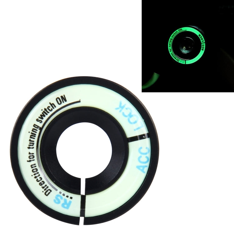 Car Aluminum Igniter Night Luminous Decoration Ring For Audi And Volkswagen(Black) by buy2fix