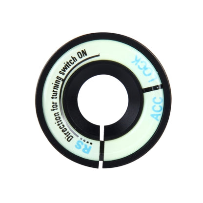 Car Aluminum Igniter Night Luminous Decoration Ring For Audi And Volkswagen(Black) by buy2fix