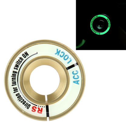 Car Aluminum Igniter Night Luminous Decoration Ring For Audi And Volkswagen(Gold) by buy2fix