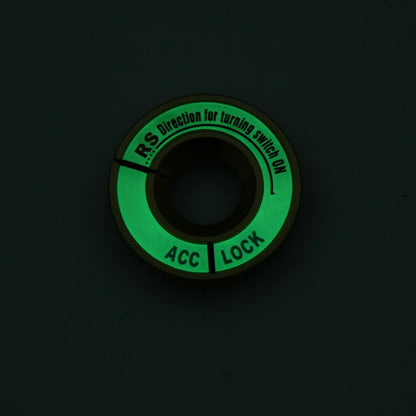 Car Aluminum Igniter Night Luminous Decoration Ring For Audi And Volkswagen(Gold) by buy2fix