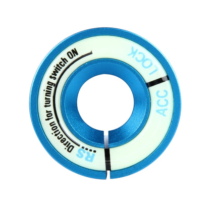 Car Aluminum Igniter Night Luminous Decoration Ring For Audi And Volkswagen(Blue) by buy2fix