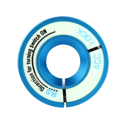 Car Aluminum Igniter Night Luminous Decoration Ring For Audi And Volkswagen(Blue) by buy2fix