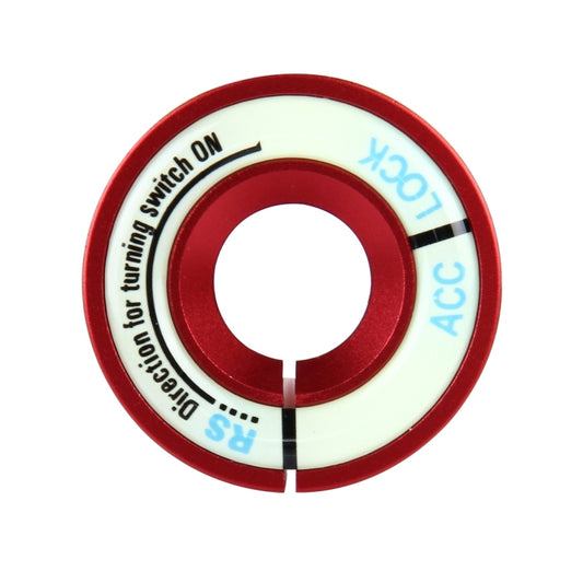 Car Aluminum Igniter Night Luminous Decoration Ring For Audi And Volkswagen(Red) - Decoration Rings by buy2fix | Online Shopping UK | buy2fix