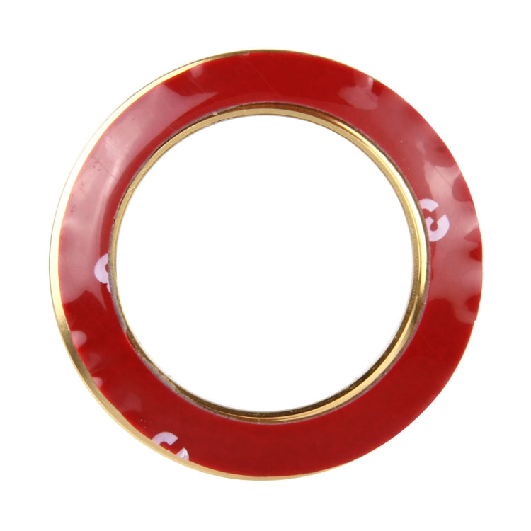 Car Aluminum Steering Wheel Decoration Ring For Volkswagen(Gold) by buy2fix