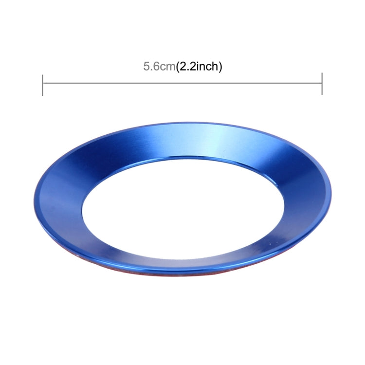 Car Aluminum Steering Wheel Decoration Ring For Volkswagen(Blue) by buy2fix