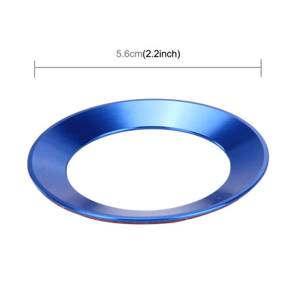 Car Aluminum Steering Wheel Decoration Ring For Volkswagen(Blue) by buy2fix