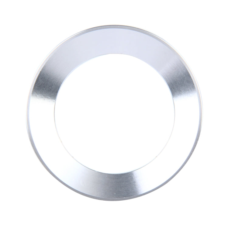 Car Aluminum Steering Wheel Decoration Ring For Volkswagen(Silver) by buy2fix