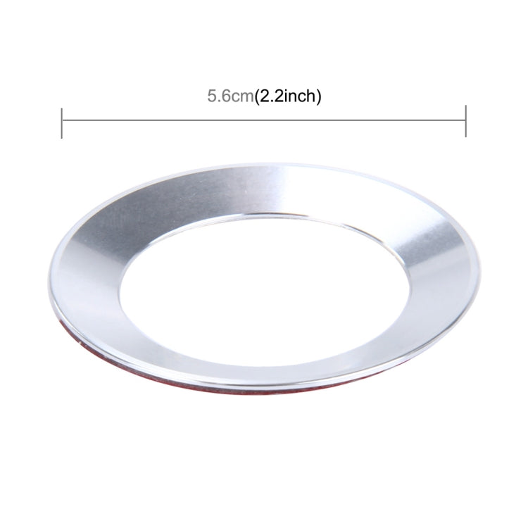 Car Aluminum Steering Wheel Decoration Ring For Volkswagen(Silver) by buy2fix