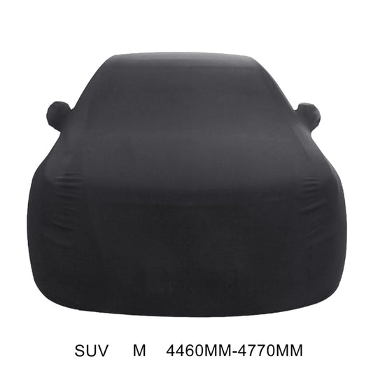 Anti-Dust Anti-UV Heat-insulating Elastic Force Cotton Car Cover for SUV, Size: M, 4.46m~4.77m (Black) - PE Material by buy2fix | Online Shopping UK | buy2fix
