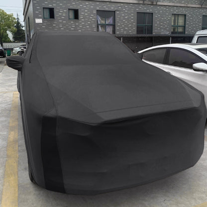 Anti-Dust Anti-UV Heat-insulating Elastic Force Cotton Car Cover for SUV, Size: S, 4.2m~4.45m (Black) - PE Material by buy2fix | Online Shopping UK | buy2fix