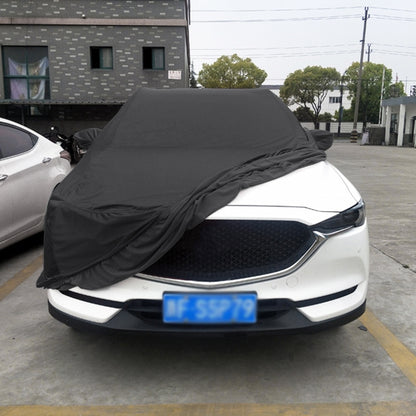 Anti-Dust Anti-UV Heat-insulating Elastic Force Cotton Car Cover for SUV, Size: S, 4.2m~4.45m (Black) - PE Material by buy2fix | Online Shopping UK | buy2fix