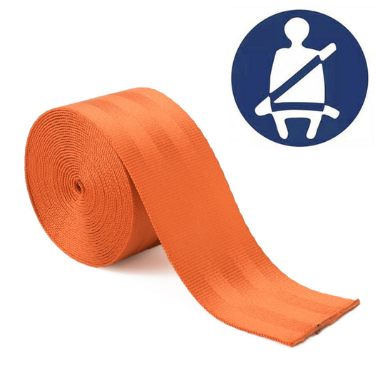 Car Modified Polyester Seat Belt Harness Racing Safety Seat Belt, Length: 3.6m (Orange) - Seat Belts & Padding by buy2fix | Online Shopping UK | buy2fix