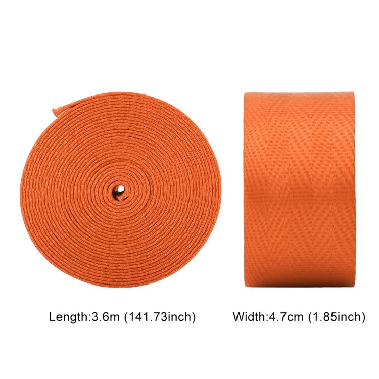 Car Modified Polyester Seat Belt Harness Racing Safety Seat Belt, Length: 3.6m (Orange) - Seat Belts & Padding by buy2fix | Online Shopping UK | buy2fix