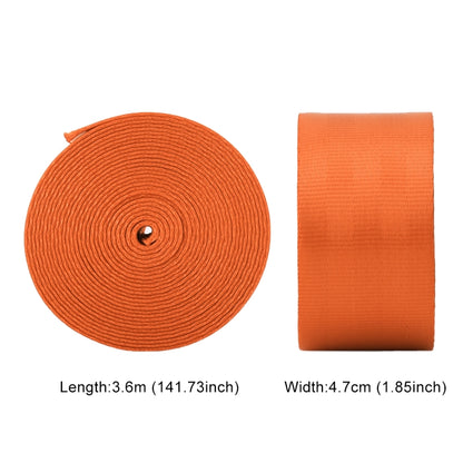 Car Modified Polyester Seat Belt Harness Racing Safety Seat Belt, Length: 3.6m (Orange) - Seat Belts & Padding by buy2fix | Online Shopping UK | buy2fix
