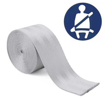 Car Modified Polyester Seat Belt Harness Racing Safety Seat Belt, Length: 3.6m (Silver) by buy2fix