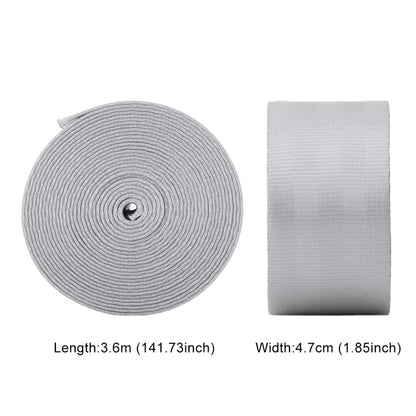 Car Modified Polyester Seat Belt Harness Racing Safety Seat Belt, Length: 3.6m (Silver) by buy2fix